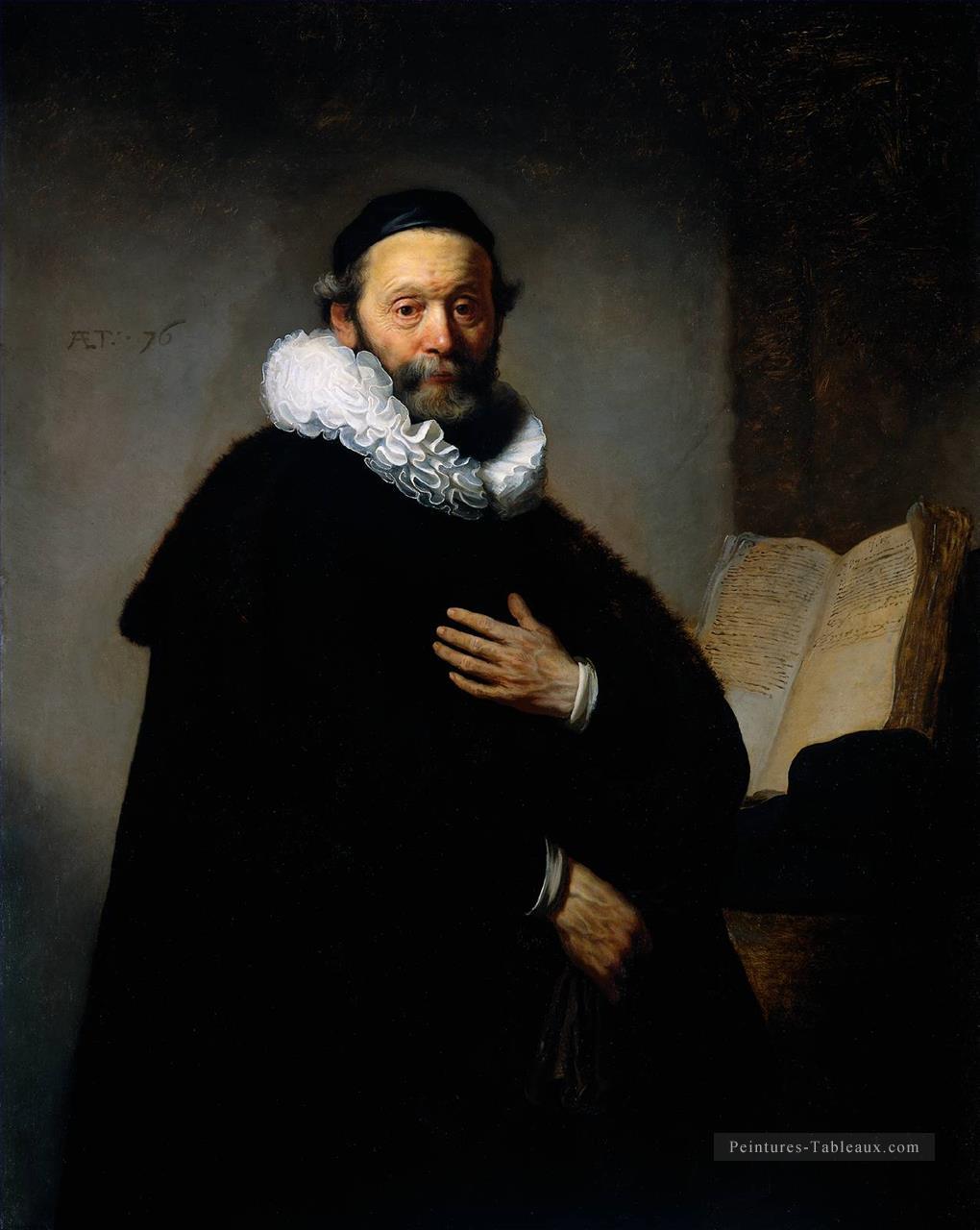 Portrait de Johannes Wtenbogaert Rembrandt Peintures à l'huile